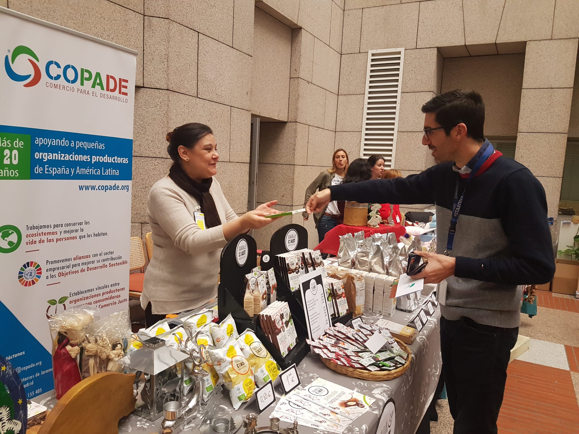 COPADE gestiona las ventas de productos de Comercio Justo, ecológicos y de economía solidaria